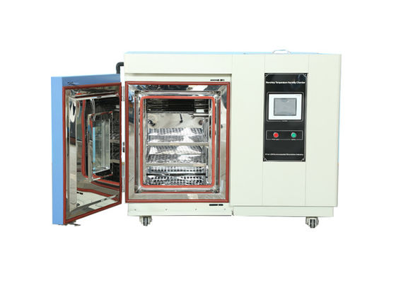 Temperatuur-vochtigheidskamer op de bank